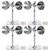 4 Pack Reflective Spinning Bird Deterrent, Wind Powered Aluminum Bird