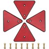 SPARKMOTO Triangle Reflector, Trailer Triangle Reflector, Trailer Triangle Reflector, Red