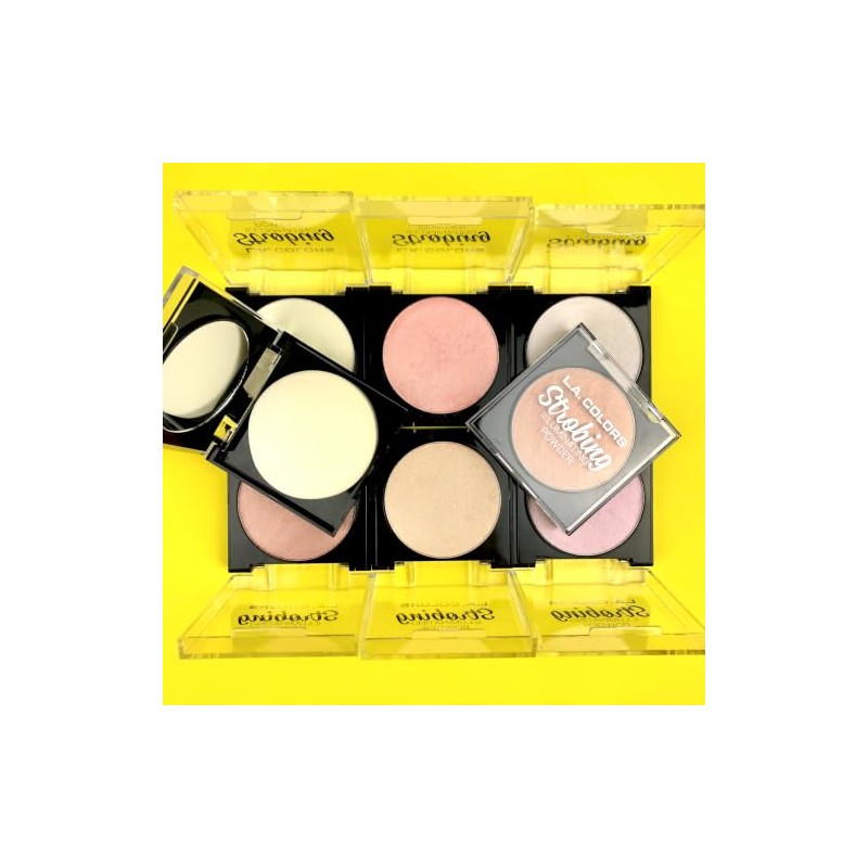 L.A. COLORS Strobing Illuminating Powder, Flashing Pink, 1 Ounce