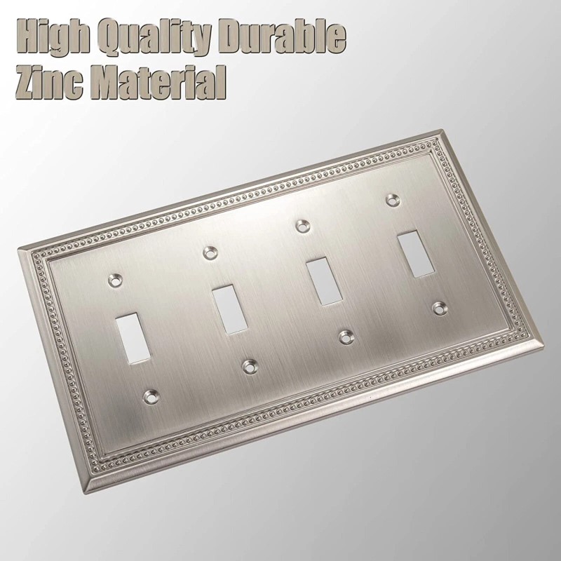 Henne Bery Sunken Pearls Decorative Wall Plate Outlet Cover Satin