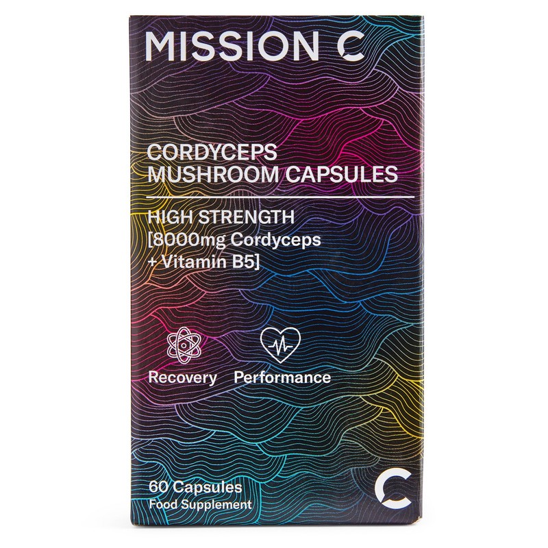 Mission C Cordyceps Mushroom 8000mg with Vitamin B5 Capsules