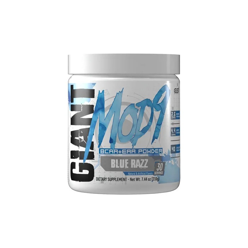 Giant BCAAs EAAs Aminoácidos Cadena Ramificada BCAA EAA Supplement Blue