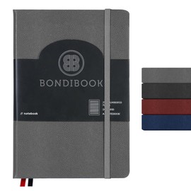 Ox Plastics A3 College Ruled Notebooks for Work - 5.5" x 8.3", 120 Pages Journaling Notebooks with Grey Cover - Perfect for Students, Office, Business, and Sketching.