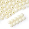 1000 bolas redondas de acrílico beige liso de 6 mm,