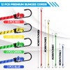 Veppak-Bungee Cords with Hooks, 12 Pack Elastic Bungee Straps Includes