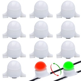 Bite Alarm - Electronic Fishing Bite Alarm Pack of 10 Sensitive Electronic Bite Alarm with LED Light Indicator, Fish Bite Alarm for Fishing