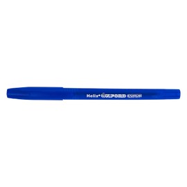 Helix Oxford Curve Ballpoint Pens (x10 Pack Blue Ink) with Plastic Free Packaging
