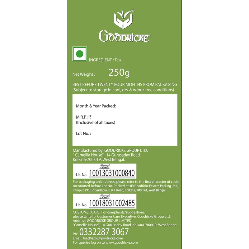 Goodricke Thurbo Whole Leaf Darjeeling Tea-250 gm
