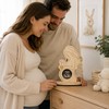 Baby Ultrasound Photo Frame for Pregnancy Keepsake - Wooden Sonogram