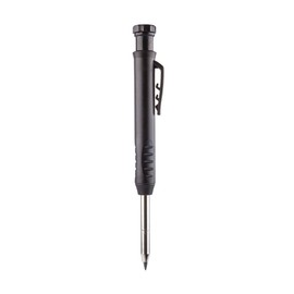 VERLINGER Carpenter's Pencil Deep Hole Marker with Sharpener Mechanical Stainless Steel Aluminium Grey