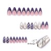 MISUD Press on Nails Medium Almond Fake Nails Glossy Glue