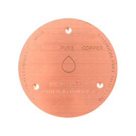 LUPING Bird Bath Copper Disk, 99.99% Pure Copper Disk with Triple Point Support for All Season Long Outdoor Birdbaths Water Features Fountains Cleaning