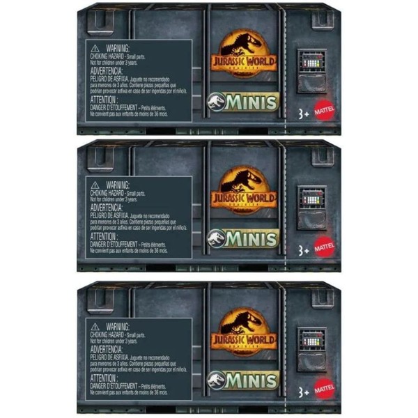 Jurassic World Dominion Minis Surprise Pack Box (Pack of 3)