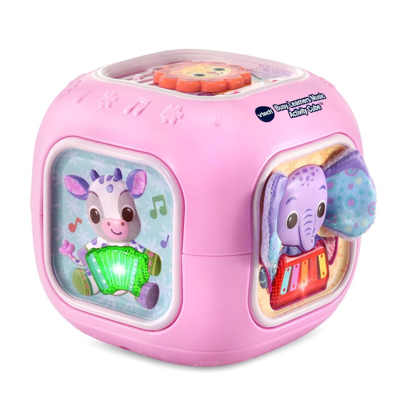 VTech Baby Busy Learners Music Activity Cube, Pink