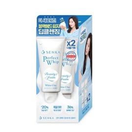 Senka Perfect Whip White Clay 2-pack (120gx2) / 센카 퍼펙트 휩 화이트 클레이 2입기획(120gx2)