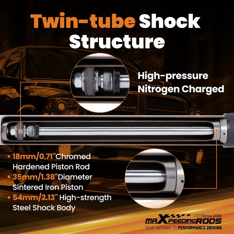 5.5-7.5" Rear Shocks for Ram 1500 4WD 2009-2024