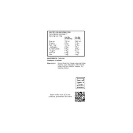 J.C.'s Quality Foods Premium Natural Cashews 100G