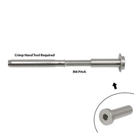Stainless Steel 316 Cable Railing Tensioner w/Concealed Thread Terminal for 3/16" (5 mm) Cable Railing Systems, 10-Pack