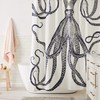 thomaspaul Octopus Shower Curtain, Ink