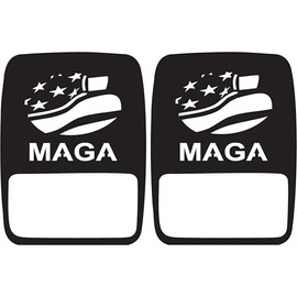 JeepTails USA American Flag MAGA Tail Light Covers (Non-LED) Compatible with Jeep Gladiator Black 1 Pair