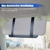 ZIMISI Car Sun Visor Organizer, Multi-Pocket Sun Visor Storage Pouch,