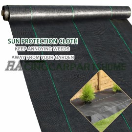 Racingcarpartshome 3ft x 50ft Weed Barrier Fabric Woven Ground Weed Cover 3.2 Ounce Landscape