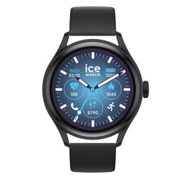 Ice-Watch - ICE smart 3.0-1.2 Black AMOLED GPS - Men's round smartwatch with silicon strap - 025105 (1.20 inches)