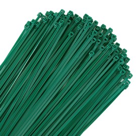 6 inch 3mm Dark Green Nylon Garden Cable Zip Ties Self Locking Cable Ties Twist Ties, Multi-Purpose Cable Tie(100 Pcs)