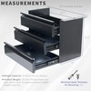 VIVO 16 in Slide Out Dual Tier Storage Drawer, Under