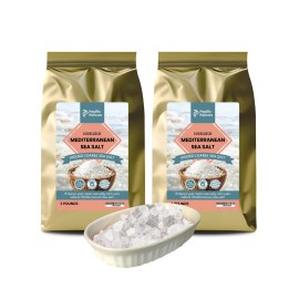 Pacific Pelican Coarse Grain Iodized Mediterranean Sea Salt, 2 Pounds, Pack of 2