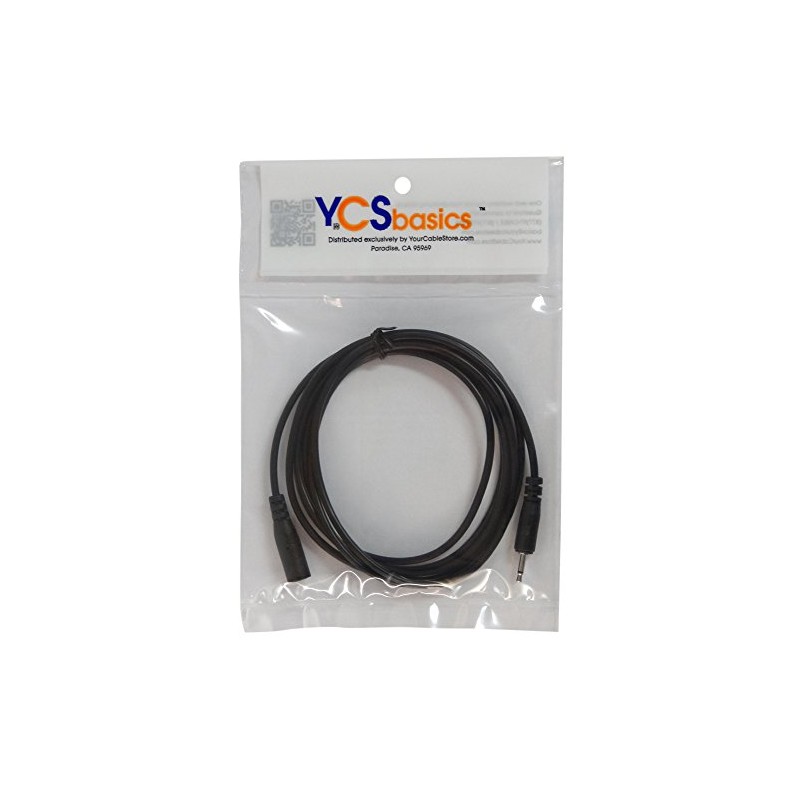 YCS basics 6 Foot 2.5mm Male to Female Mono Extension