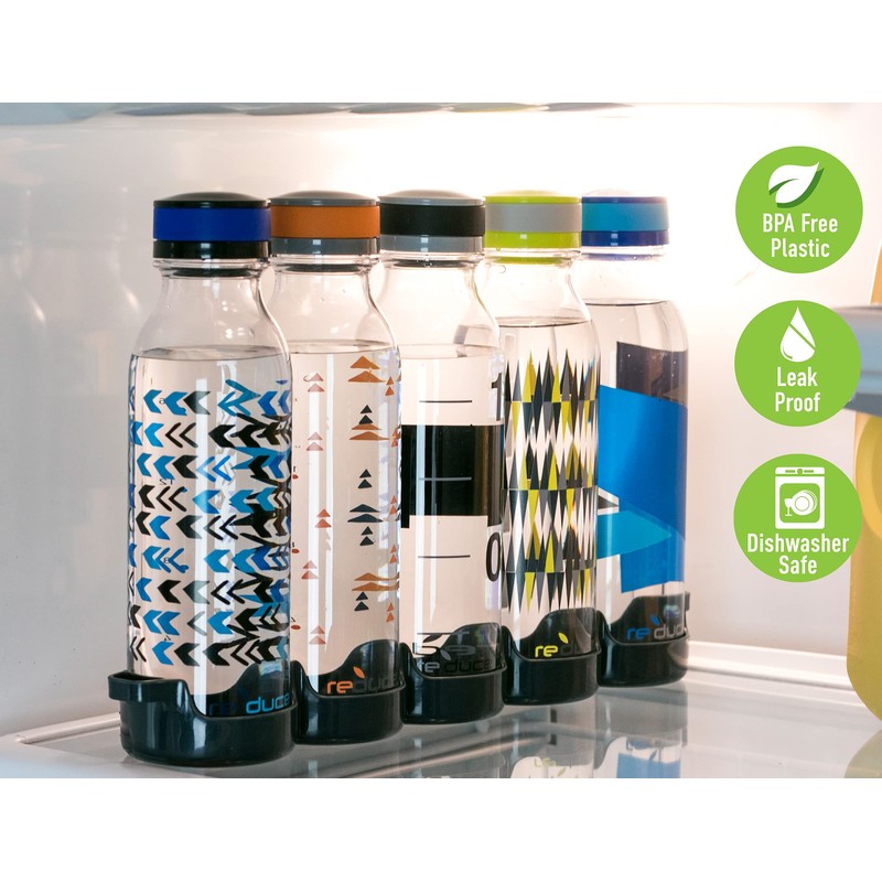 REDUCE WaterWeek 14 oz Tritan Reusable Water Bottles - Includes
