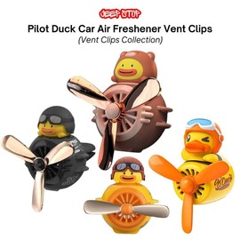 Pilot Duck Car Air Freshener Clip-On - Luxury Upgrade for Vehicle Interior - Color: Yellow Cute Pilot Duck Air Freshener Cip