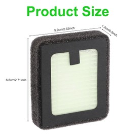 2pcs Replacement for Baby Brezza Bottle, Hepa Filter Replacement Parts Compatible with Baby Brezza Baby Bottle Dryer Advanced