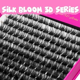 VEYESBEAUTY Lash Clusters Fluffy Individual Lash Extensions Xtreme 3D Layered Volume Eyelashes Thin & Invisible Band Wispy Spider Faux Mink Lash Silk 