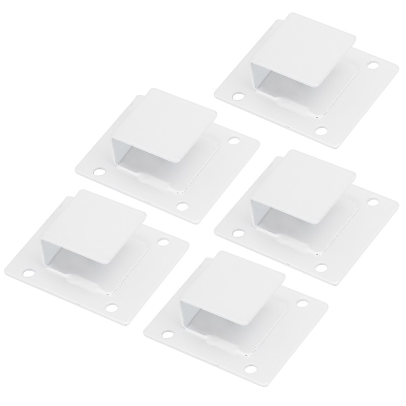 5pcs Wall Shelf Tube Holder Stainless Steel Bar Mount Bracket