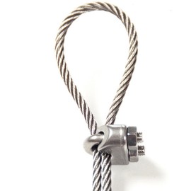 HOUSON Pack of 15 Stainless Steel Wire Rope Clamps for Steel Cable Washing Line Wire Rope Cable (M6)