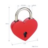 HMF Mini Decorative Padlock with Key in Heart Shape |