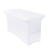 Obstal 4ft Stretch Spandex Table Cover for Standard Folding Tables