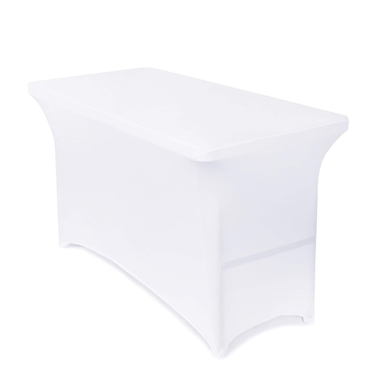 Obstal 4ft Stretch Spandex Table Cover for Standard Folding Tables