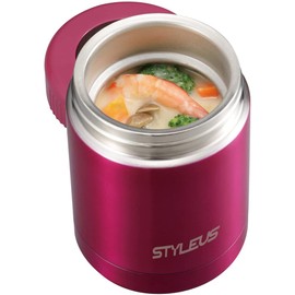 Tafuco F-2462 Stylus Food Pot, 10.1 fl oz (300 ml), Red