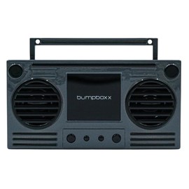 Bumpboxx MicroBoom Wearable Necklace Bluetooth Speaker Boombox | Bluetooth Portable Speaker | Includes 24” Chain & Rechargeable LI-ION Battery | Add Music to The Latest Fashion Trend | Gunmetal Grey