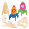 Baker Ross AV396 Wooden Rocket Stand up Kits (Pack of