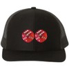 Army Universe Dice Trucker Hat Embroidered Rolling Dice Craps Table