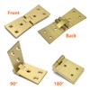 2Pcs Brass Butler Tray Hinge 180 Degree for Butler Folding