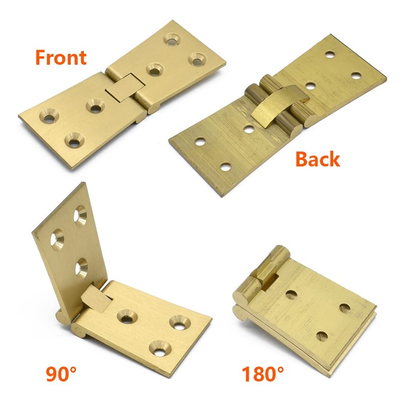 2Pcs Brass Butler Tray Hinge 180 Degree for Butler Folding