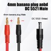 14AWG DC5521 to 4mm Banana Cable YACSEJAO 3FT/1M DC 5.5mm