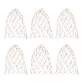Gatuida 6pcs Billiard Net Bag Billiard Table Billiards Accessories Spair Pool Table Pool Mesh Pocket Pool Balls Bumper Pool Pockets Billiards Net White Hollow Out Cotton Snooker Table