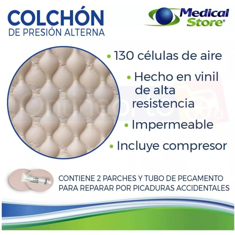 Rehafisic Colchón De Presión Alterna Con Regulador De Aire