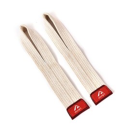 Chang's Power Grip Wrist Strap for Extra Grip Support Strength Training Deadlifting Weightlifting (White)